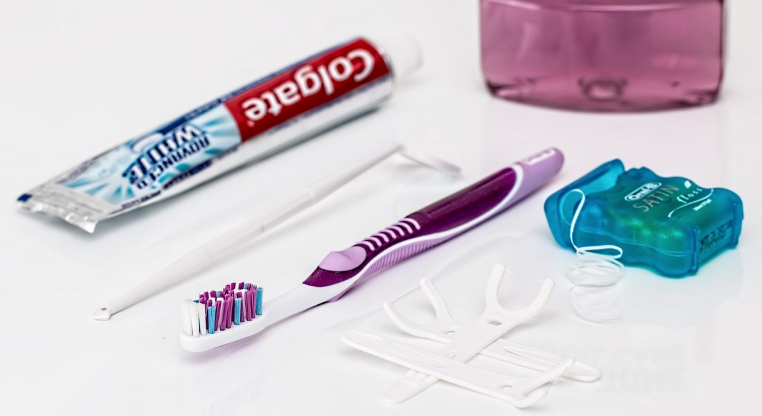 Toothbrush, toothpaste and flossers
