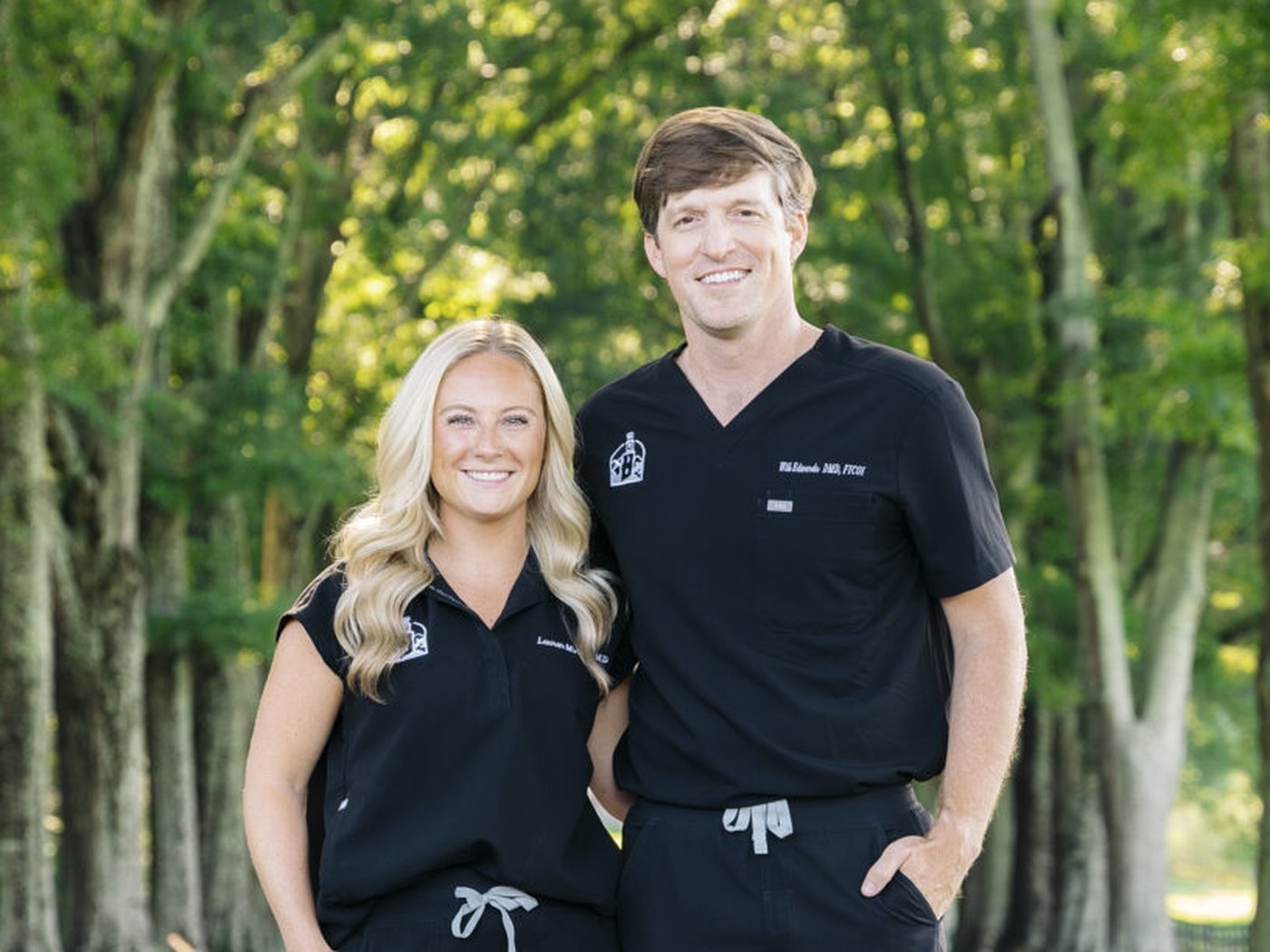 Dr. Will Edwards and Dr. Lauren Lindsey, dentists at William L. Edwards Dentistry in Rome, GA